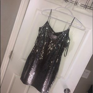 Gray sequin glitter B.Smart Dress